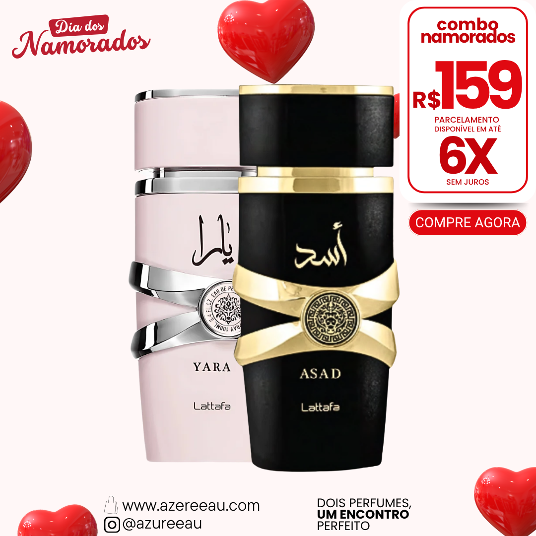 COMBO NAMORADOS - 2 PERFUMES LATTAFA 100 ML